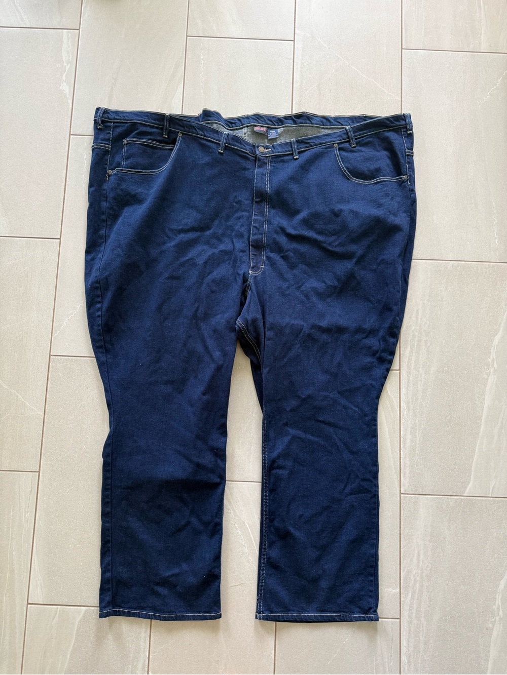 Long Haul Men’s Jeans 72x32 Big & Tall Dark Wash Stretch Straight Leg NWT